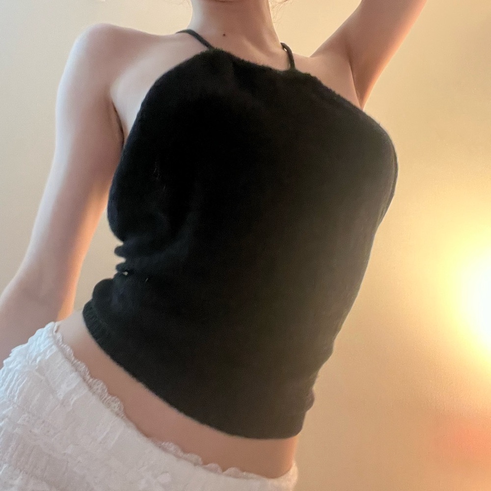 Black Halter Top